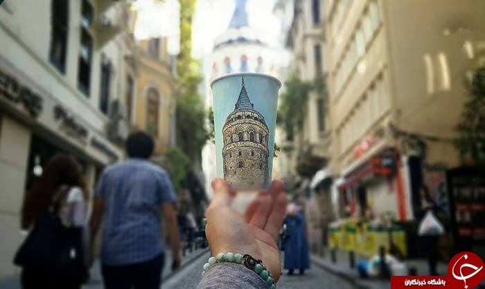 هنرنمایی خلاقانه با لیوان کاغذی+تصاویر