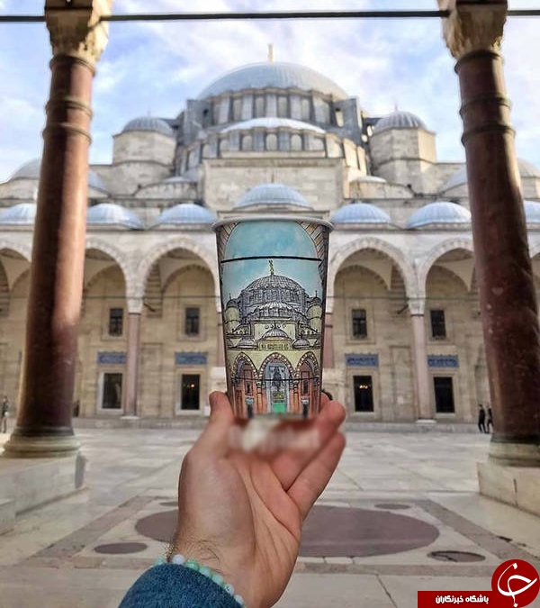 هنرنمایی خلاقانه با لیوان کاغذی+تصاویر