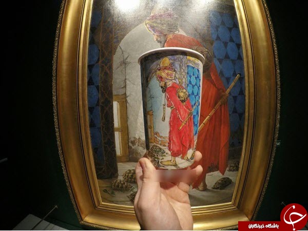 خلق شگفت انگیزترین آثار روی لیوان های یکبار مصرف
