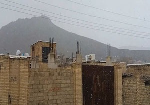 بارش برف «چم‌طاق» را سفیدپوش کرد + فیلم