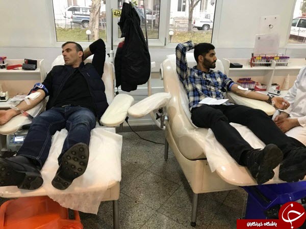 مدافعان و پیشکسوتان پرسپولیس خون خود را اهدا کردند+عکس