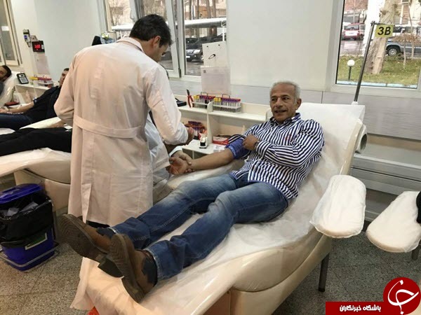 مدافعان و پیشکسوتان پرسپولیس خون خود را اهدا کردند+عکس