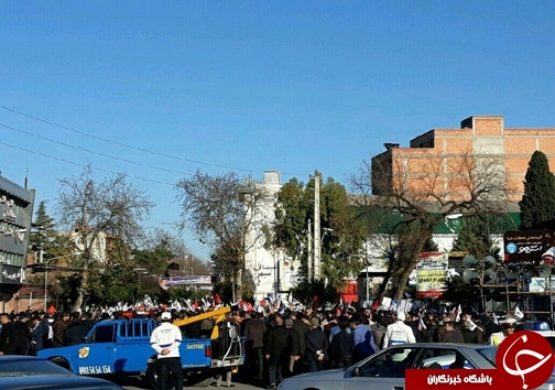 راهپیمایی و تجمع گسترده مردم شهر ساری در اعتراض به اغتشاشگران و حوادث اخیر کشور
