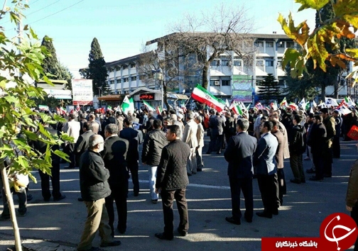 راهپیمایی و تجمع گسترده مردم شهر ساری در اعتراض به اغتشاشگران و حوادث اخیر کشور