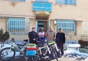 اداره ورزش و جوانان کبودراهنگ میزبان دوچرخه سوار گردشگر مازندرانی