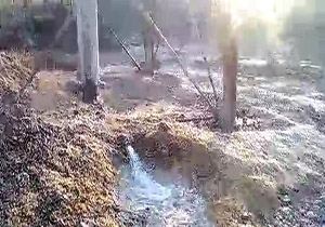 هدر رفت آب در روستای «حمیدآباد» + فیلم
