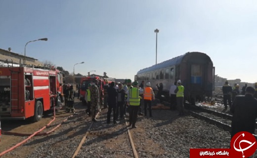 مانور جمع آوری سانحه خروج از قطار در یزد
