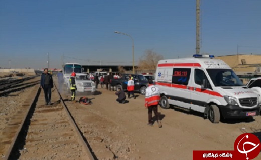 مانور جمع آوری سانحه خروج از قطار در یزد