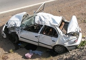 مرگ راننده 20 ساله در واژگونی سمند
