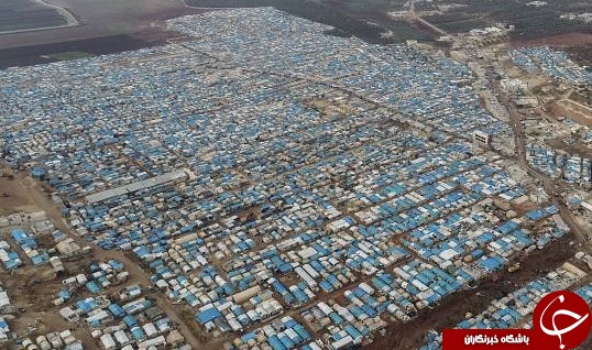 تصاویر هوایی از اردوگاه آوارگان سوری
