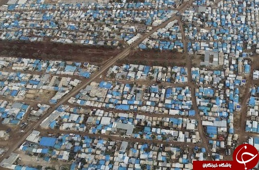 تصاویر هوایی از اردوگاه آوارگان سوری