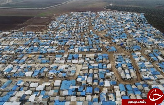 تصاویر هوایی از اردوگاه آوارگان سوری