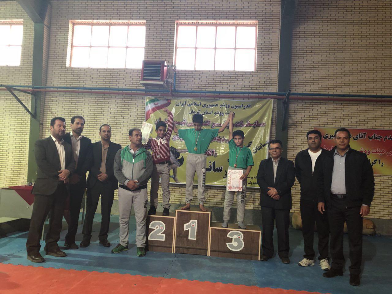 کرمان بر سکوی نخست مسابقات ووشو قهرمانی استان