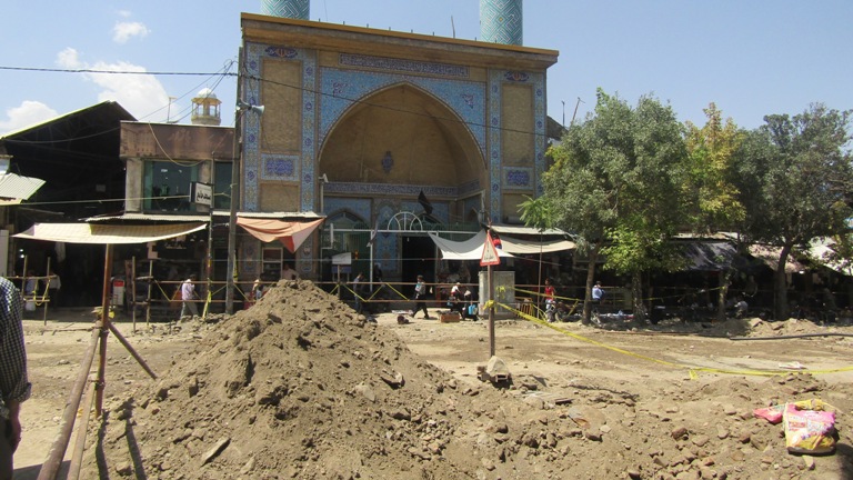 پیشرفت فیزیکی طرح پیاده راه اکباتان