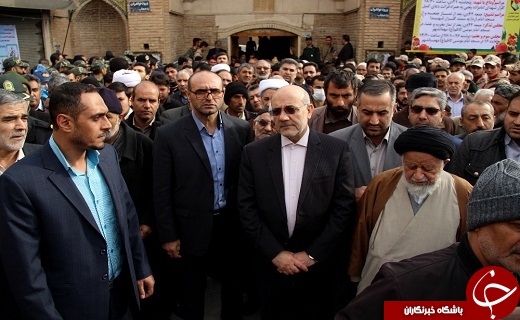 تشییع پیکر شهید مدافع حرم در سمنان به روایت تصویر
