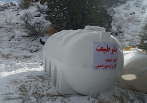 تانکر آب نذر طبیعت شهروند ساروی در مهدیشهر