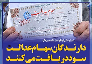۶۲۰ هزار نفردراستان یزد مشمول دریافت سهام عدالت