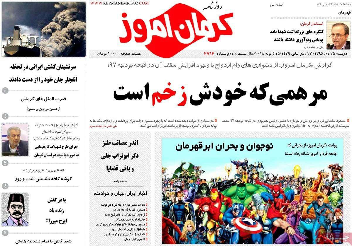 از توسعه فقر در فاریاب تا کاش به آتش نبازیم این بار