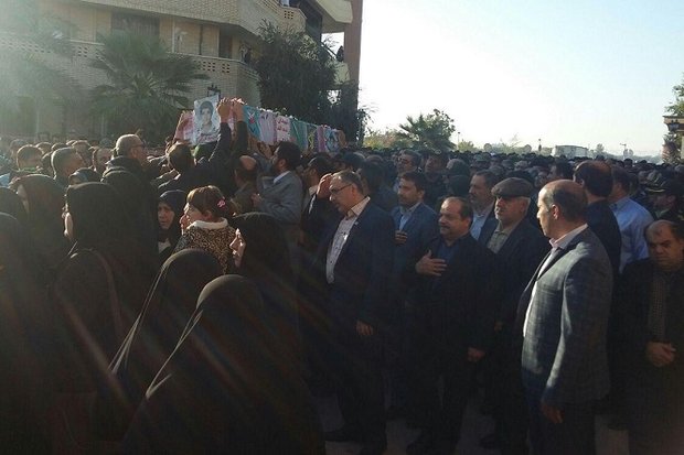 پیکر مطهر شهید &laquo;انبارکی&raquo; وارد بوشهر شد