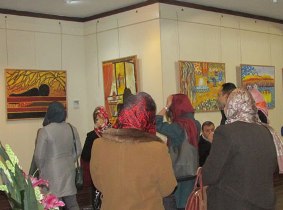 گشایش نمایشگاه نقاشی در لاهیجان