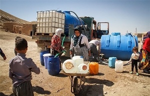 از سرگیری آب رسانی با تانکر به روستاهای غیزانیه
