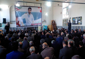 مراسم بزرگداشت ملوان جان باخته حادثه سانچی در مازندران