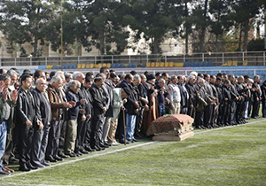 تشییع پیکر داور بین المللی کشتی فارس