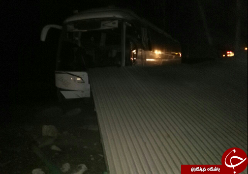 یک کشته در تصادف اتوبوس با پژو پلدختر
