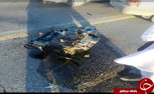 تصادف مرگبار در محور زاهدان به خاش + تصاویر