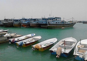 تردد قایق های صیادی  75  اسب  بخار