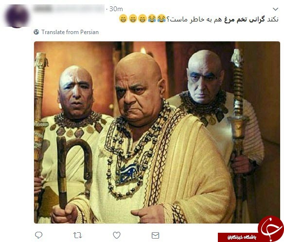 واکنش کابران فضای مجازی به گرانی تخم مرغ! + عکس