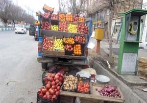 خیابانی که میدان میوه و تره‌بار شد!! + فیلم