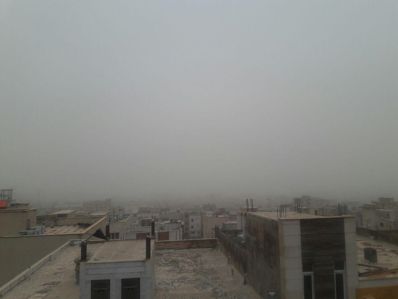 بارش برف و گرد و غبار در ایلام