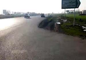 حرکت خلاف جهت خودروها در جاده علی‌آباد کتول + فیلم