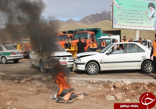 اجرای رزمايش امداد و نجات جاده ای در استان