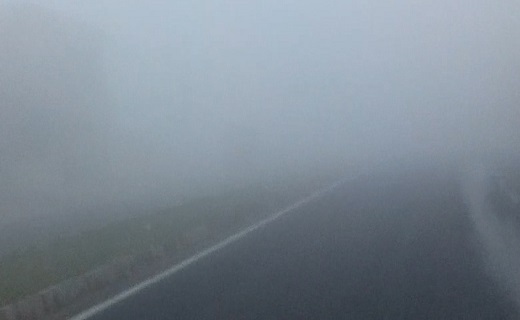 نمایی از مه صبحگاهی در چابهار + فیلم