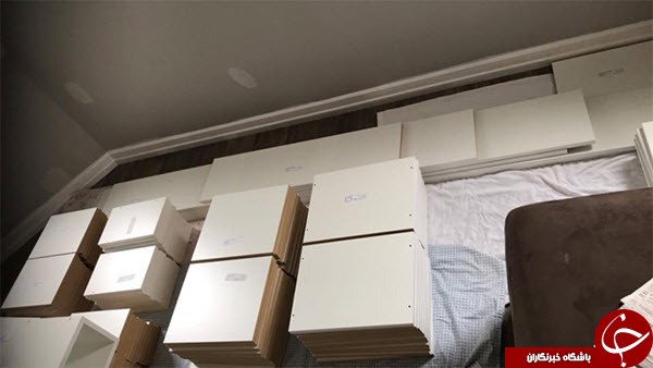 خلاقیت یک زوج در ساخت یک کتابخانه شیک