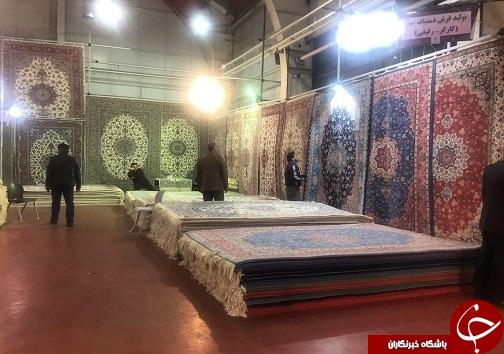 پهن شدن فرش دستباف در قزوین