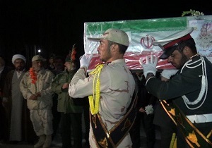 تشییع و انتقال پیکر مطهر شهید مرزبان در زاهدان