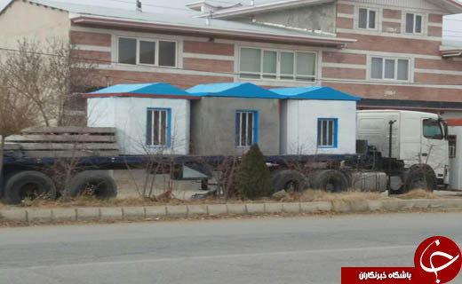 خیر نهاوندی برای زلزله زدگان ۳۰ خانه بتونی ساخت +تصاویر