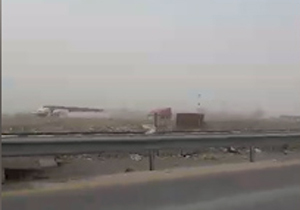 آسمان شهر زابل غبارآلود شد + فیلم