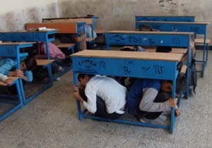 مانور زلزله در حاجی آباد برگزار شد