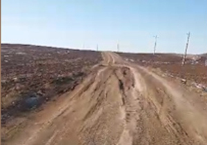 تردد دشوار از جاده روستای «یاراحمدلو» + فیلم