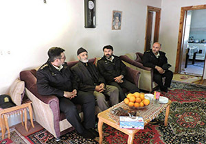 دیدار با خانواده "شهید جوادی مجلج" در شهرستان کلاردشت