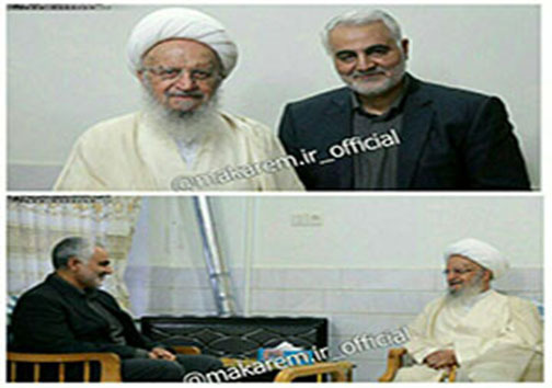 فرمانده سپاه قدس با مراجع تقلید &zwnj;دیدار &zwnj;کرد + تصاویر