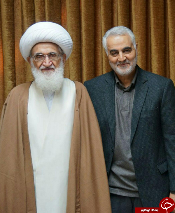 سردار سلیمانی میهمان مراجع قم+تصاویر