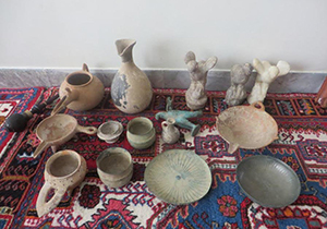 کشف اشیا تاریخی در گلستان