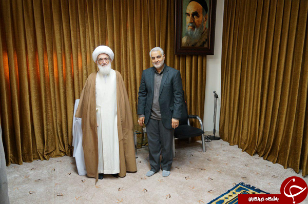 سردار سلیمانی میهمان مراجع قم+تصاویر