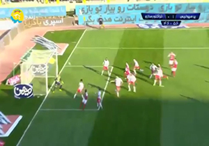 گل اول پرسپولیس به تراکتورسازی + فیلم