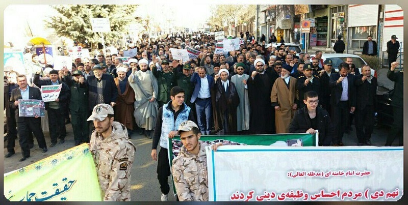 مراسم گرامیداشت حماسه 9 دی در شهرستان نمین+ عکس